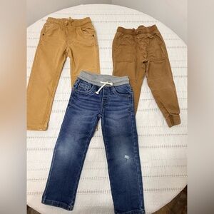 Cat & Jack Kids Jeans and Pants Set - Blue and Brown
